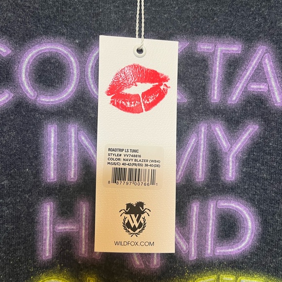 Wildfox Cocktail Confetti Oversized Roadtrip Jumper Tunic - Picture 10 of 10